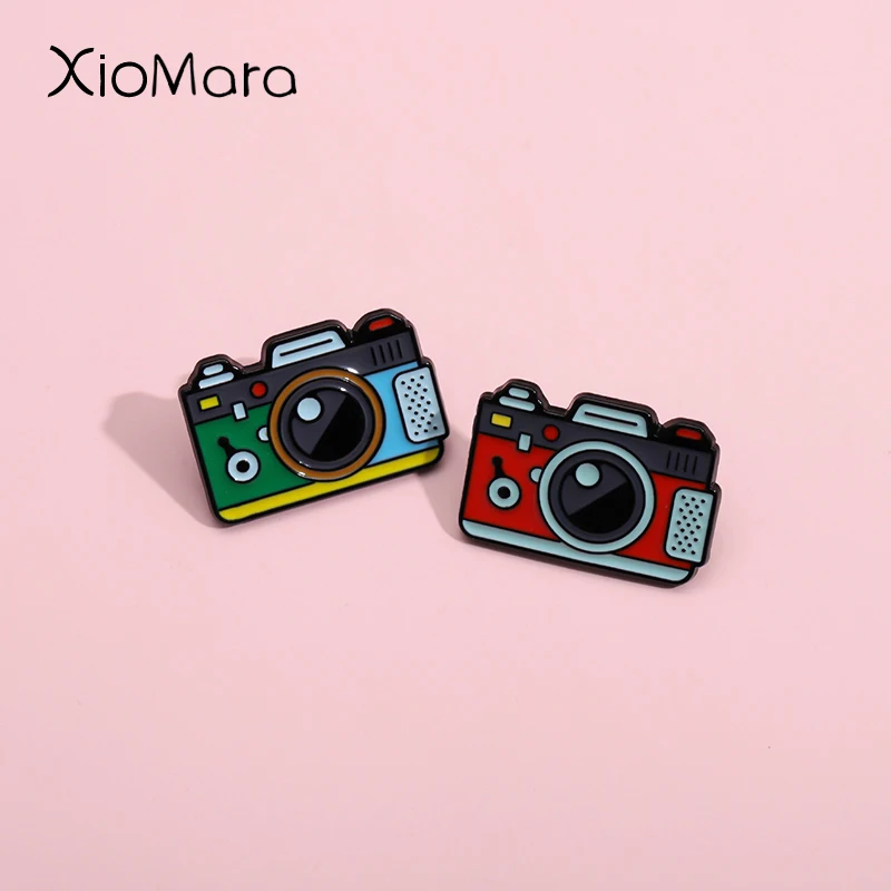 Vintage Kamera Emaille Pins Aufnahme ein besseres Leben Freeze-Frame Broschen Revers Abzeichen lustige Schmuck Geschenk für Kinder Frauen