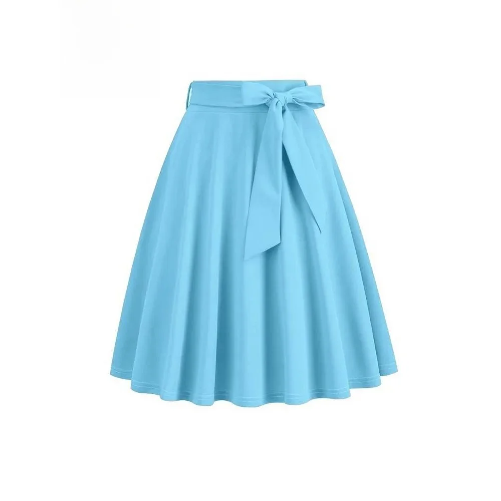 

Ele Women's Summer Midi Long Skirt High Waist Faldas Faionable Casual Midi Skirts for Women Spring 2025 Season