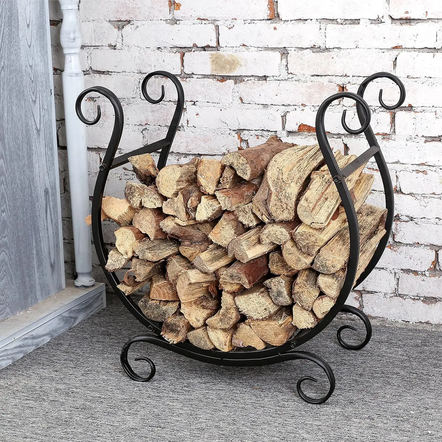 

Fireplace tools, oven, stove tools, wrought iron firewood holder, firewood storage rack