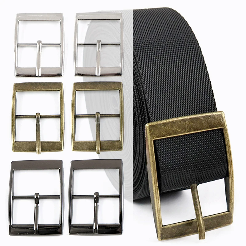 5/10/20Pcs 15-30mm Metal Belt Buckle Backpack Strap Single Pin Clasp Carabiner Leather Tape Adjust Hook DIY Crafts Accessories
