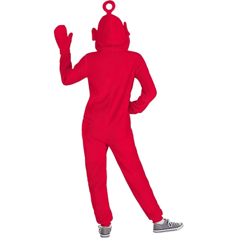 Adult Funny Halloween Cosplay Costumes Yellow Red Purple Green Cartoon for Different Character Jumpsuit for Women and Men