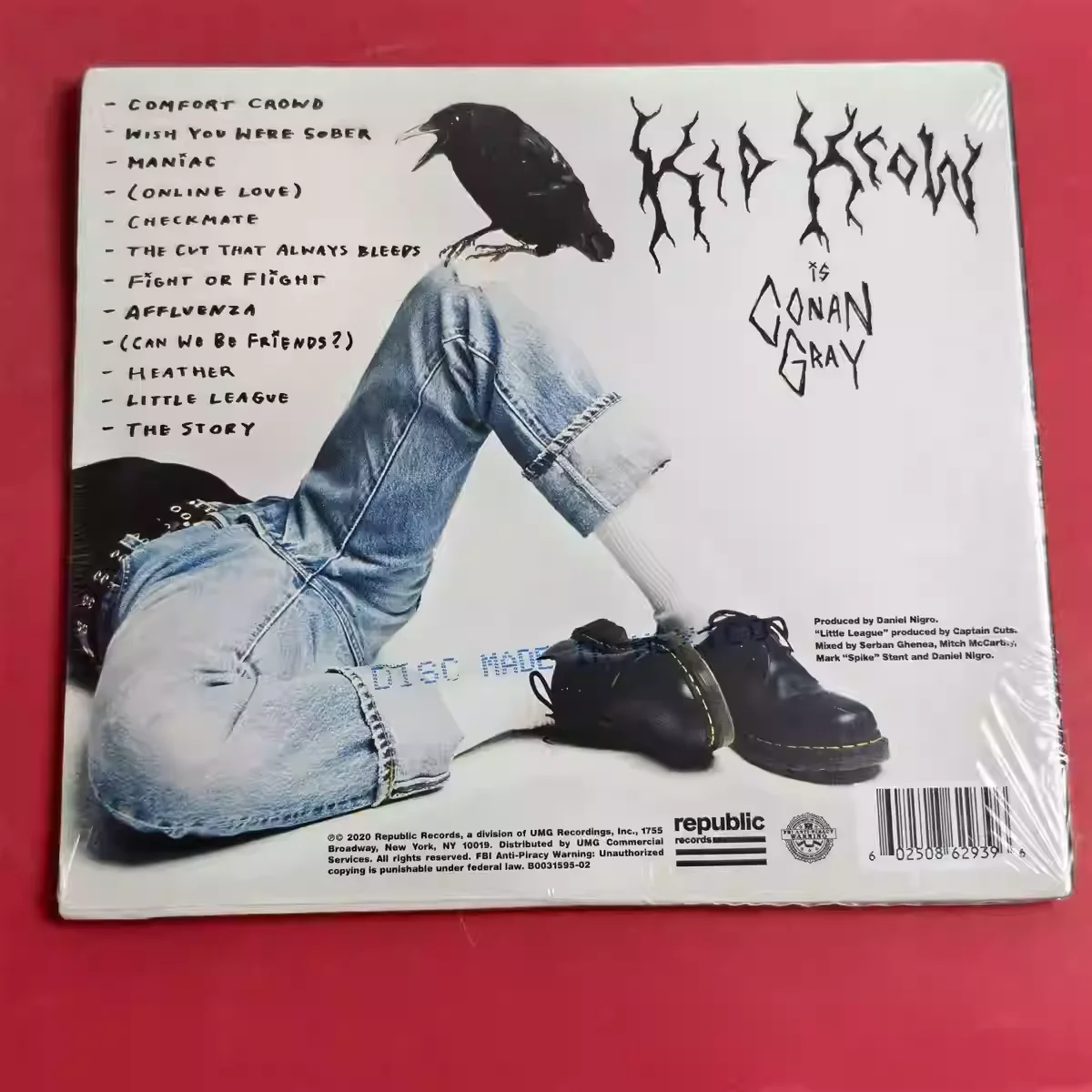 

Indie Pop Album Conan Gray Music CD Kid Krow Debut Studio Album 12 Tracks Music Record Cosplay Walkman Car Soundtracks Box Gifts
