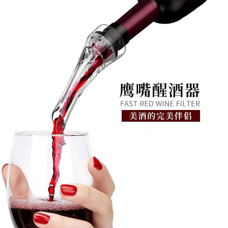 Acrylic Wine Aerator Pourer Premium Aerating Pourer Red Wine Decanter Cap Spout Stopper Bottle Mouth Dispenser Decanter Spout