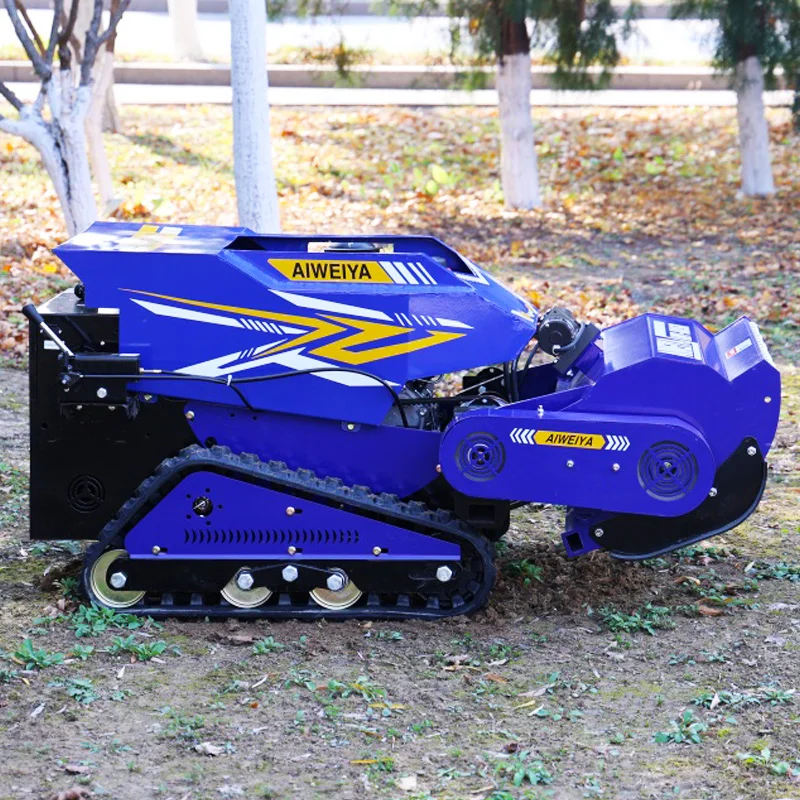 تخصيص الديزل flail جزازة عالية الأداء قاطع غاز جزازة العشب الزاحفة لقطع العشب