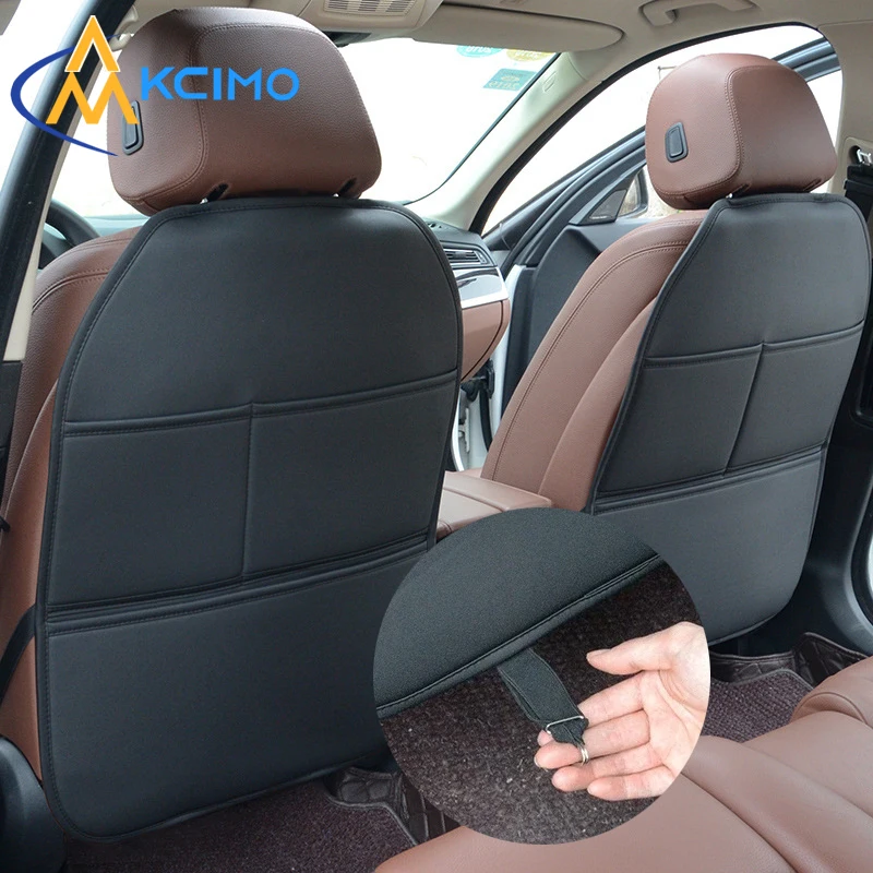 Универсальный коврик для автокресла, сверхпрочная защита заднего сиденья для детей/домашних животных, нескользящая/водонепроницаемая защита от царапин для автомобильного сиденья