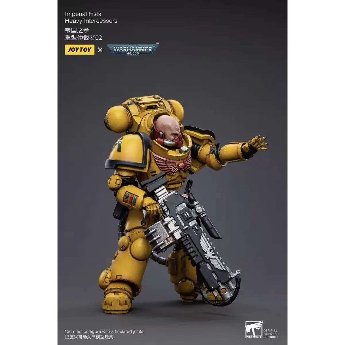 In Stock JOYTOY 1/18 Action Figure Warhammer 40K Imperial Fists Heavy Intercessors Rogfried Pertanal Action Figure Model Toys