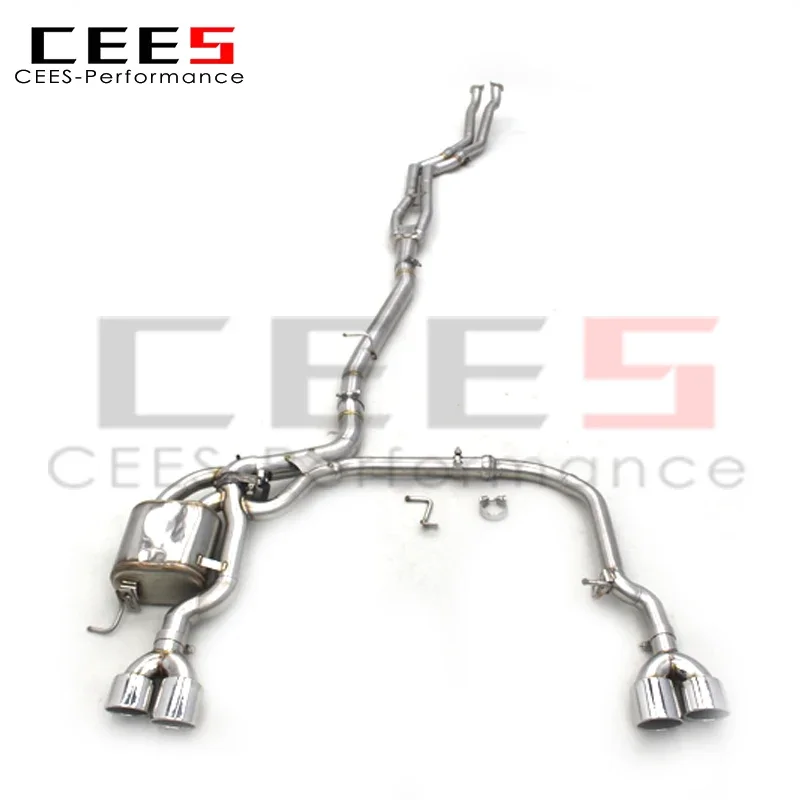 CEES Stainless steel Catback System For BMW 530/530i E60 2004-2010 Racing Sport Car Exhaust Pipe Muffler with remote control