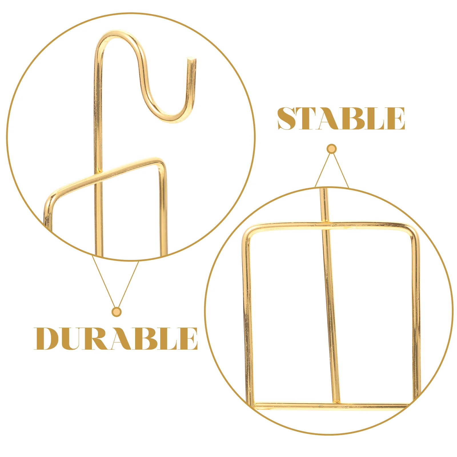 

2Pcs Plate Display Bracket Stable Construction Simple Design Organizer Plate Stand Iron Display Stand Dish Holder