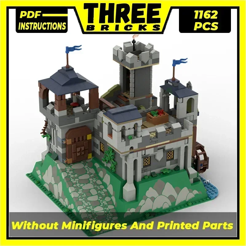 

Moc Building Bricks Military Fortress Model Castle On Baseplate Technology Modular Blocks Gifts Christmas Toys DIY Sets Assembly