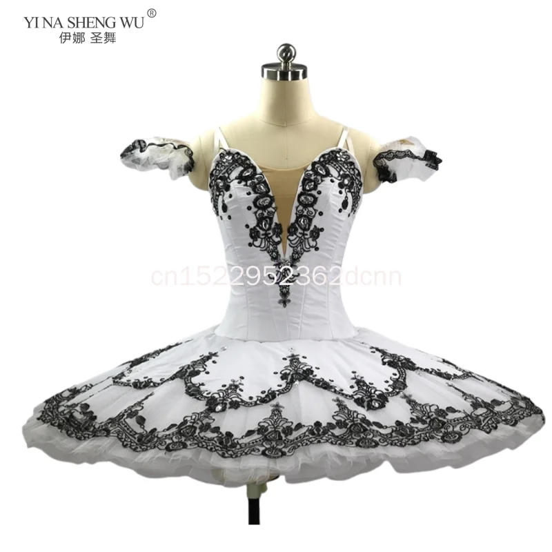 

Профессиональная блинная пачка Арлекин для взрослых, черно-белый Щелкунчик, балетный сценический женский костюм для девочек