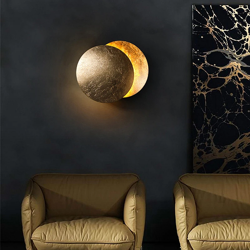 Ltalian Style Creative Wall Lamp Nordic Luxury Metal Wall Light Living Room Dining Room Bedroom Minimalist Wall Lamp Sconce