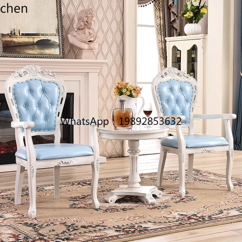 reception table and chairs beauty salon negotiation balcony small round table leather one table two chairs combination