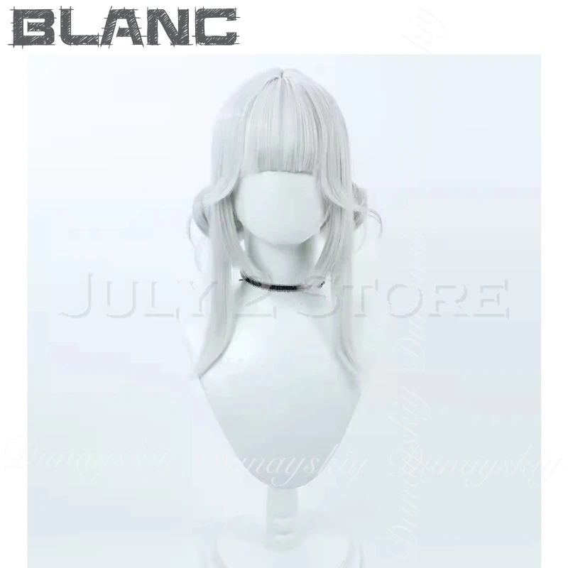 Goddess of Victory: NIKKE Anime Blanc Cosplay With The White Stripe Baseball Uniform And A White Wig Cosplay Costume Full Of Set