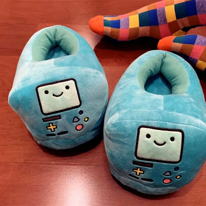 Pantofole da interno da donna Happy Time Pantofole Amanti Jake BMO Pantofole da donna calde Finn Scarpe di peluche Pantofole da casa per bambini