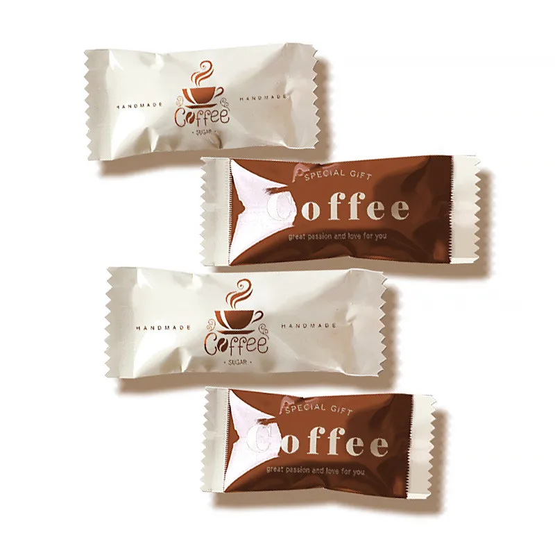 100Pcs Mini 3.6x7cm Disposable Coffee Sugar Bags Baking DIY Manual Toffee Candy Chocolate Machine Sealed Packaging