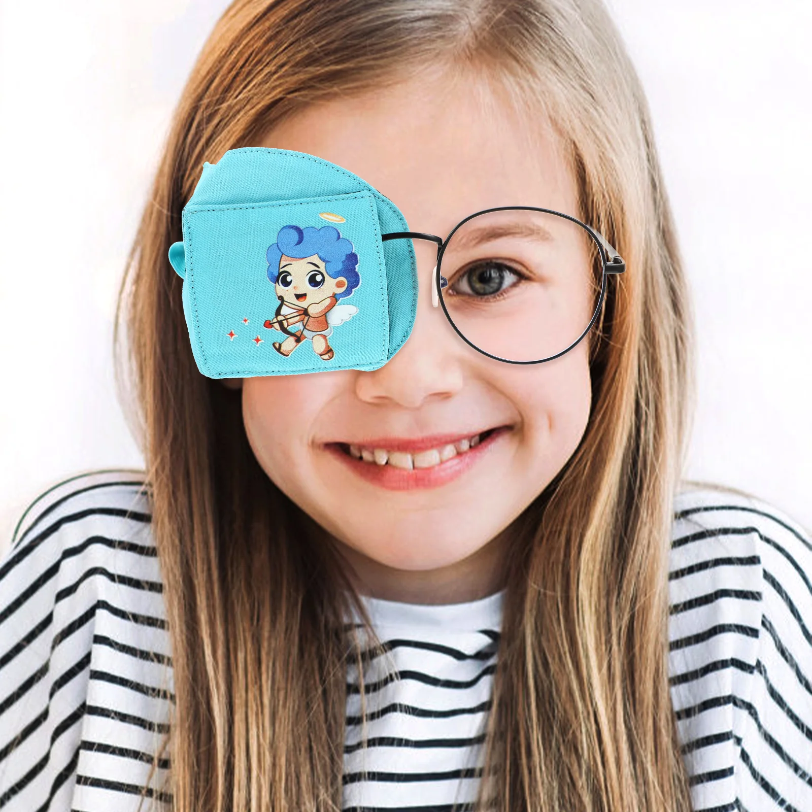 

2 Pcs Children Eye Patches Kids Amblyopia Goggles Cartoon Single Eye Covers Glasses Toddler Cotton Strabismus Correct Health