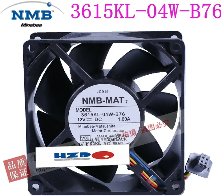 

9CM 3615KL-04W-B86 3615KL-04W-b76 9238 12V cooling fan 92*92*38mm