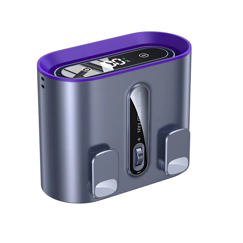 مروحة معلقة جديدة على الخصر لعام 2025، مروحة محمولة بمشبك على الخصر، مروحة ذات قناة مزدوجة عالية السرعة، مكتب معلق على الرقبة