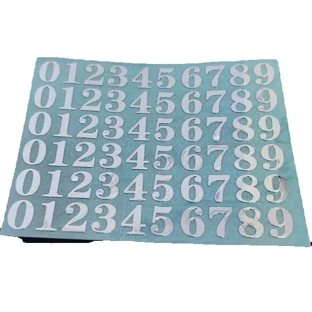 Miniature Model Toy Cars Static Remote Control Universal Alphabet & Numbers Multiple Sizes Metal Stickers Decal