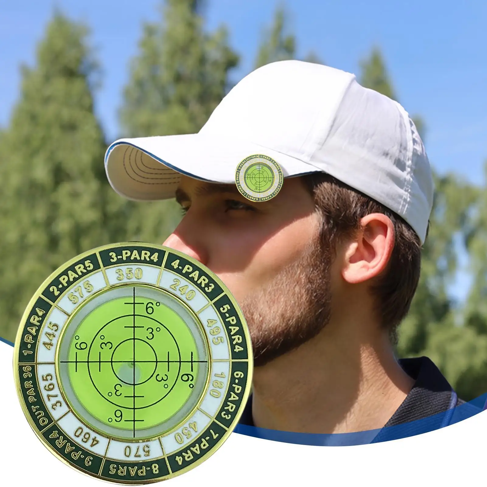 

Portable Golf Green Reader Putting Alignment Aid & Slopes Finder Outdoor Golfing Gadget For Training, Men Women Adult Golfers