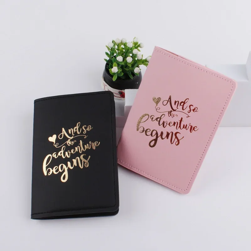 Black Passport Cover Wallet PU Leather Travel Passport Protection Case ID Card Cover Passport Holder Protector Organizer Bags