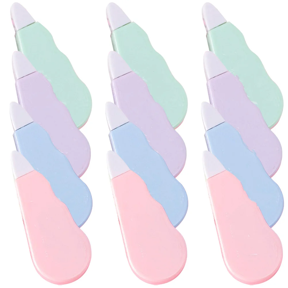 12Pcs Small Correction Tapes Perfect Workmanship Easy Slide Cover Mistakes Without Extra Scratches Cute Correction Tape