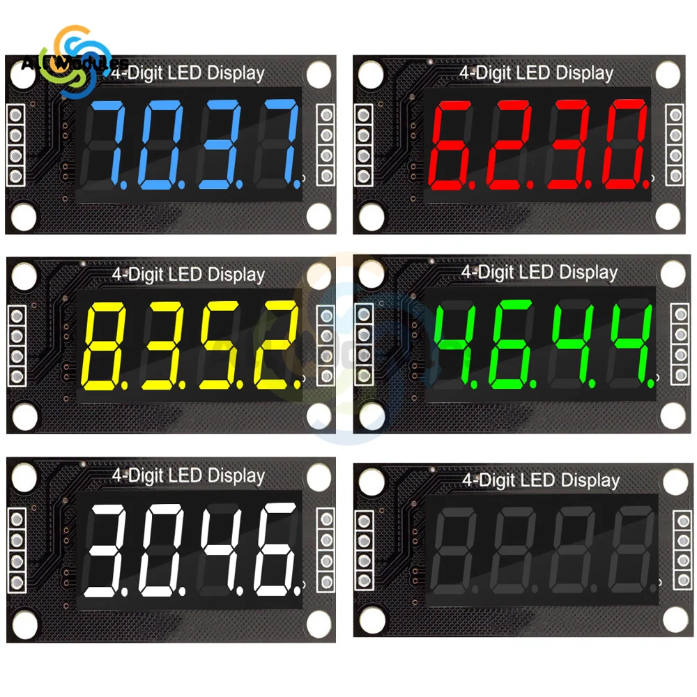 TM1637 4-stelliges RGB-LED-Modul 1,4 Cm – Gemeinsame Anode, 8 Graustufen Einstellbar – 5V Steuerschnittstelle Für Arduino & Co.