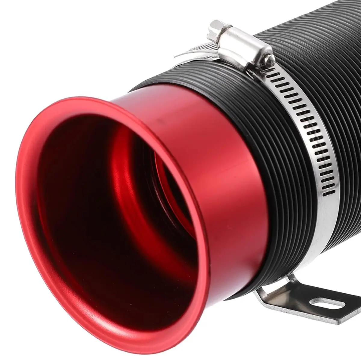 ABKM Car Air Intake Duct with Vents 76mm Universal Flexible Telescopic Ventilation Duct Car Air Duct Hose Turbo Intake Pipe