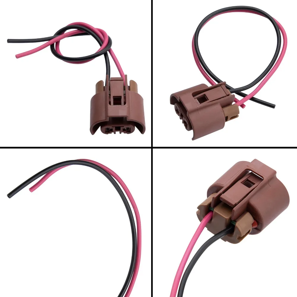 2PCS Headlight Bulb Socket HIR2 Wiring Connector Plug Adapter for TOYOTA AURIS 9006 9012 HB4 9005 OEM 9098011659 Car Parts