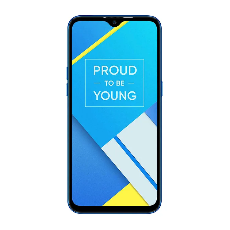 2 Buah Kaca Tempered Melengkung untuk OPPO Realme C2 Penutup Penuh 11H Film Pelindung Pelindung Layar untuk Oppo Realme C2