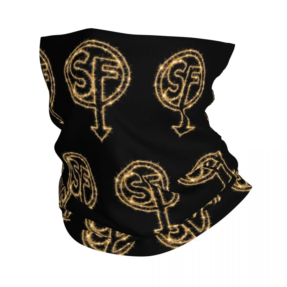 SF Logo Sally Face Bandana Neck Gaiter Sanitys Falls Mask Scarf Multi-use Balaclava Cycling for Men Women Adult Windproof