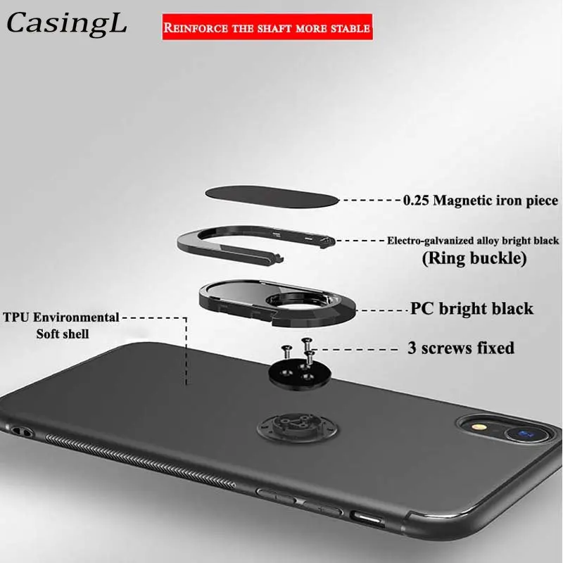 For Blackview Oscal C80 Case Full Protection Silicone Matte Cover With Ring For Black View Oscal C80 Shockproof Case