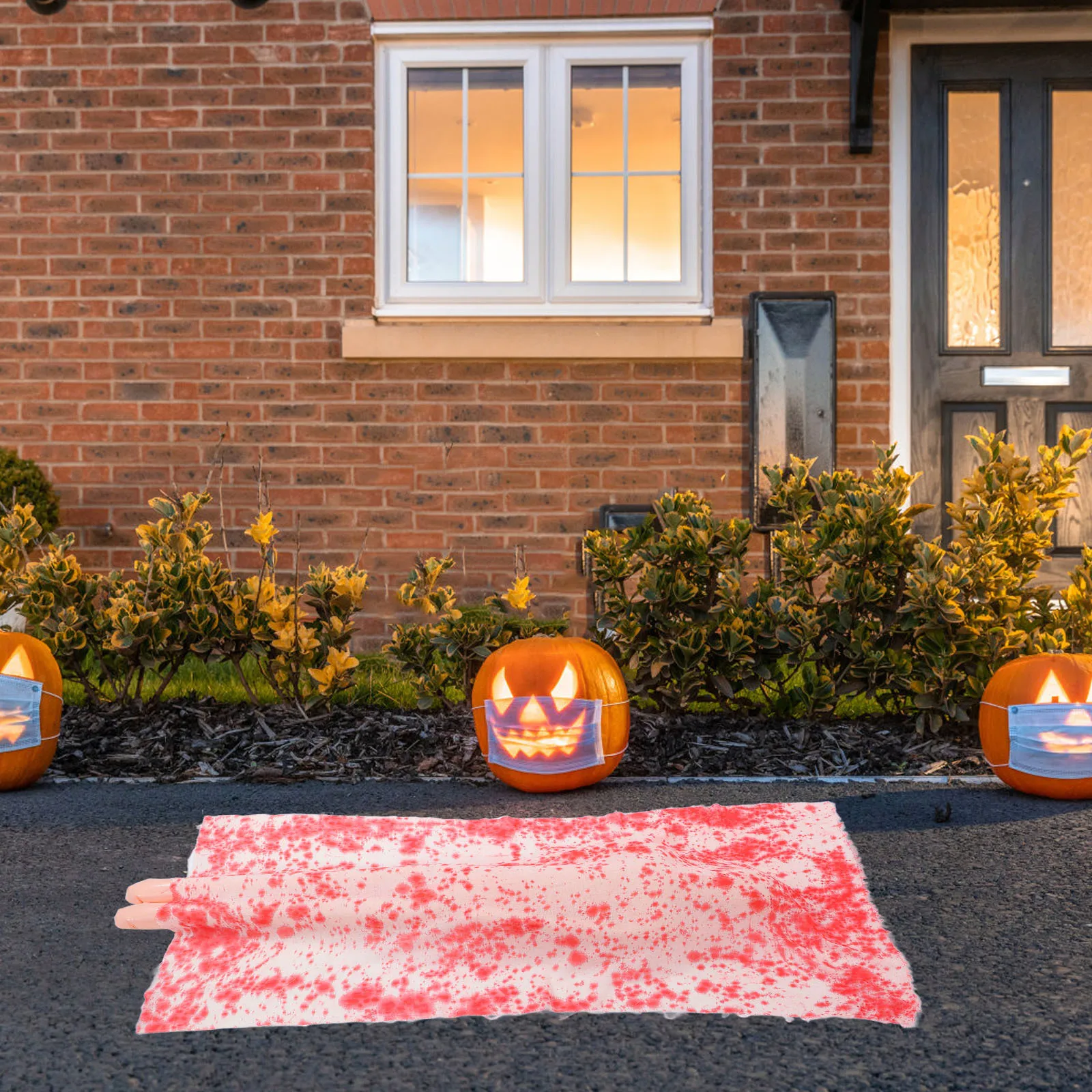 

1Set Realistic Halloween Corpse Prop Inflatable Lying Decoration Bloody Cloth Scary Haunted House Bar Party Outdoor Decor