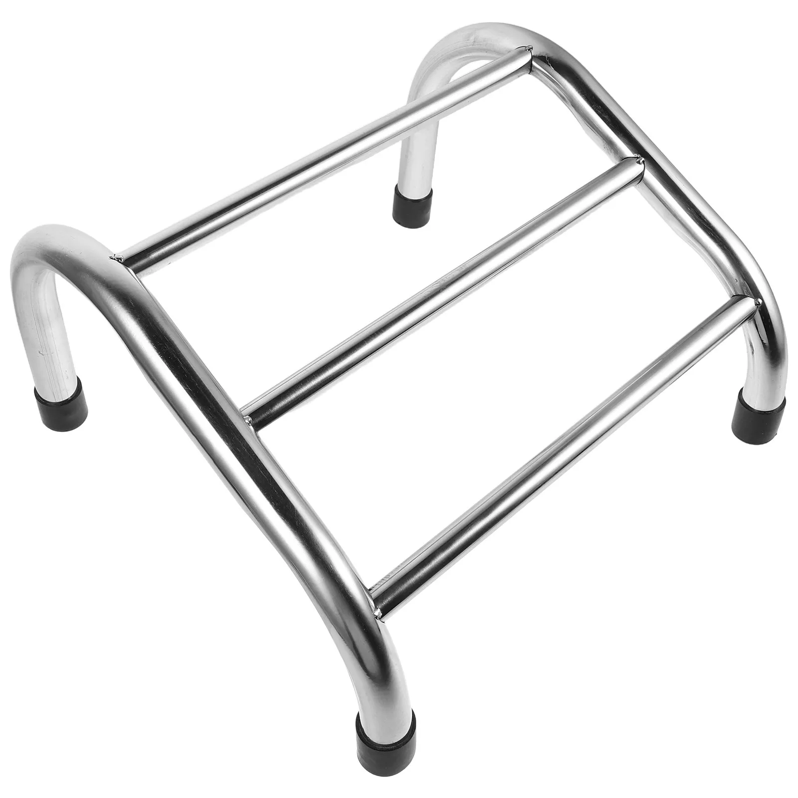 

Stainless Steel Barber Chair Footrest Non-Slip 3-Bar Stylish Salon Equipment Footrest for Shampoo Bed Spa Bed Comfort Stability