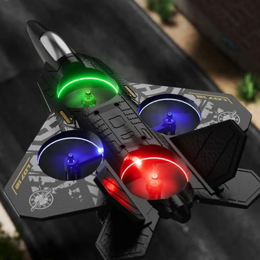 

L0712 Night Flight RC Aircraft - 2.4G Fixed Height & 4-Motor Stability, EPP Foam Glider Helicopter Toy Gift for Boys Girls