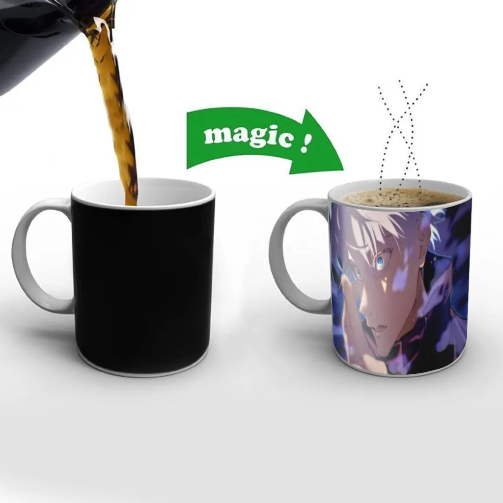 

Jujutsu Kaisen Gojo Satoru Coffee Mugs Heat Color Changing Milk Tea Cup For Birthday Gifts Free shipping