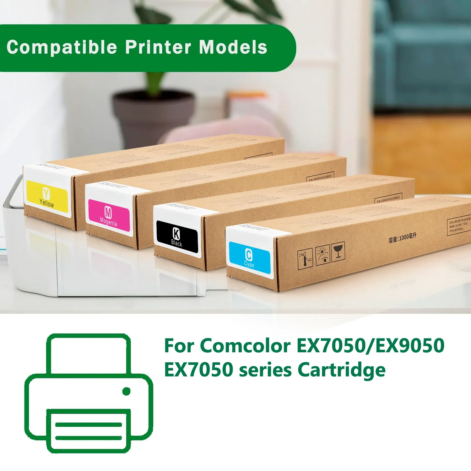For Riso Comcolor EX7050 EX9050 Printer Compatible Ink Cartridge Ink Bag EX7050 Series Cartridge 1000ml Ink Cartridge