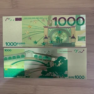 Euro Gold Note, World Bill Note, Sammlerfarbe, Paper-Moeda-Sammlung, Euro 1000, 1PC Hauptverkäufe Dinheirinho - №6