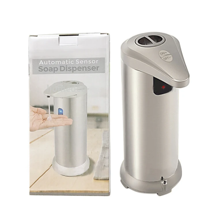 

Touchless Stainless Steel Automatic Soap Dispenser IR Infrared Motion Sensor Dispenser