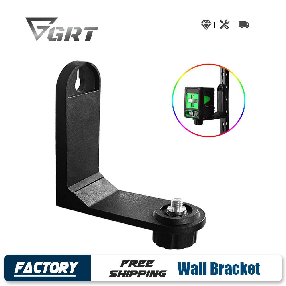 Magnetic L-Bracket for 2 Lines Laser Level 1/4' Thread Universal Super Strong Iron Magnet Adsorption Stand