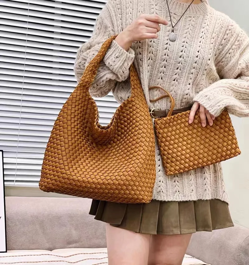 Casual Tote Bag Handmade Woven Bag Neoprene Bag Luxury Designer Lady Bags For Woman