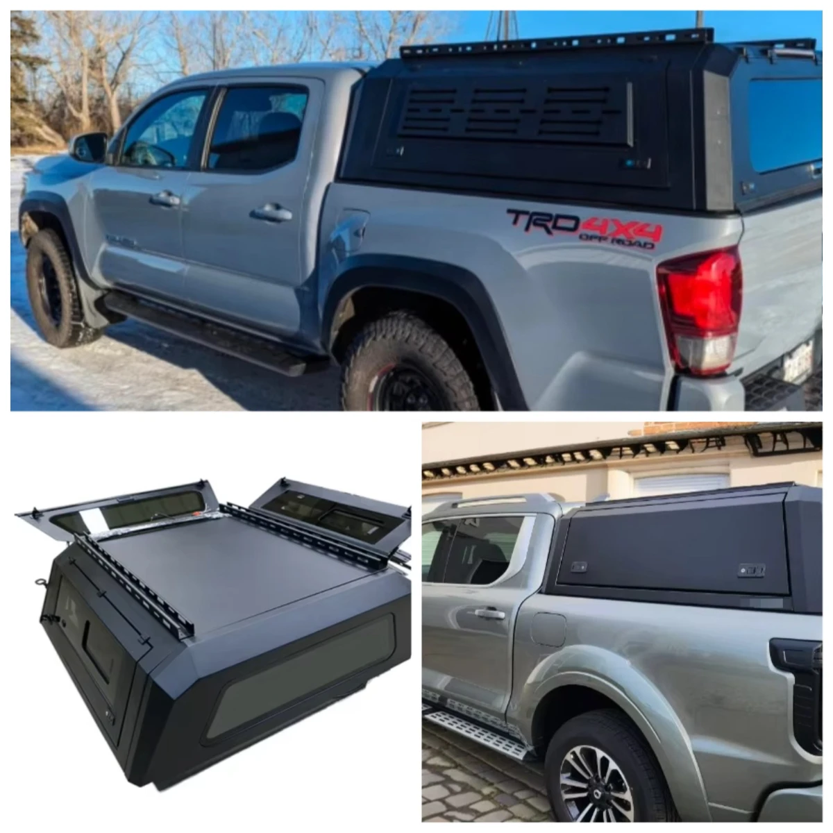 

Hot Selling Aluminum Pickup Hardtop Canopy for Hilux GWM POER Canopy Waterproof Certified Truck Topper Camper Cap Tacoma