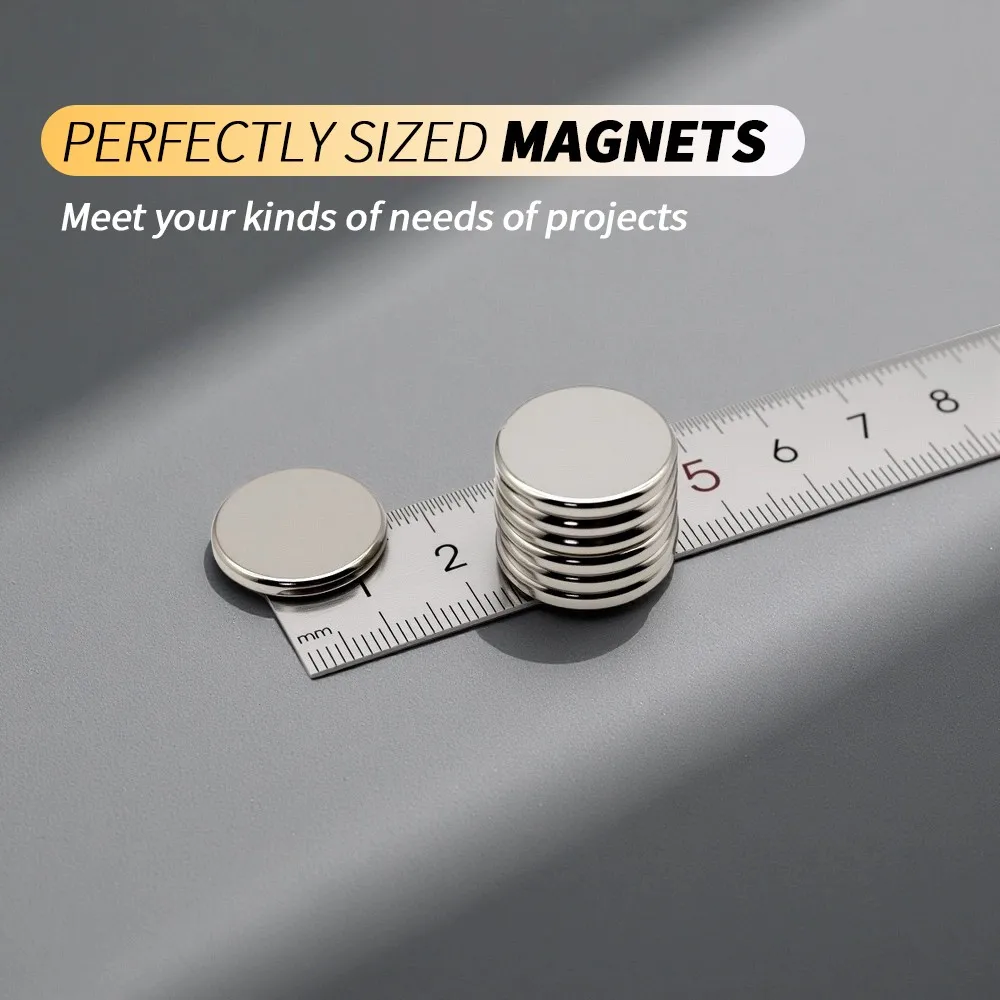 20x3mm Round Neodymium Magnets Small Strong N35 NdFeB Disc Magnets for Fridge DIY Craft Office & Tool Storage
