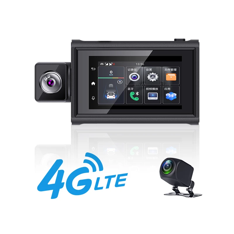 4G Car Dash Cam Remote Video Surveillance GPS Locator Fleet Management with ADAS Active Safety