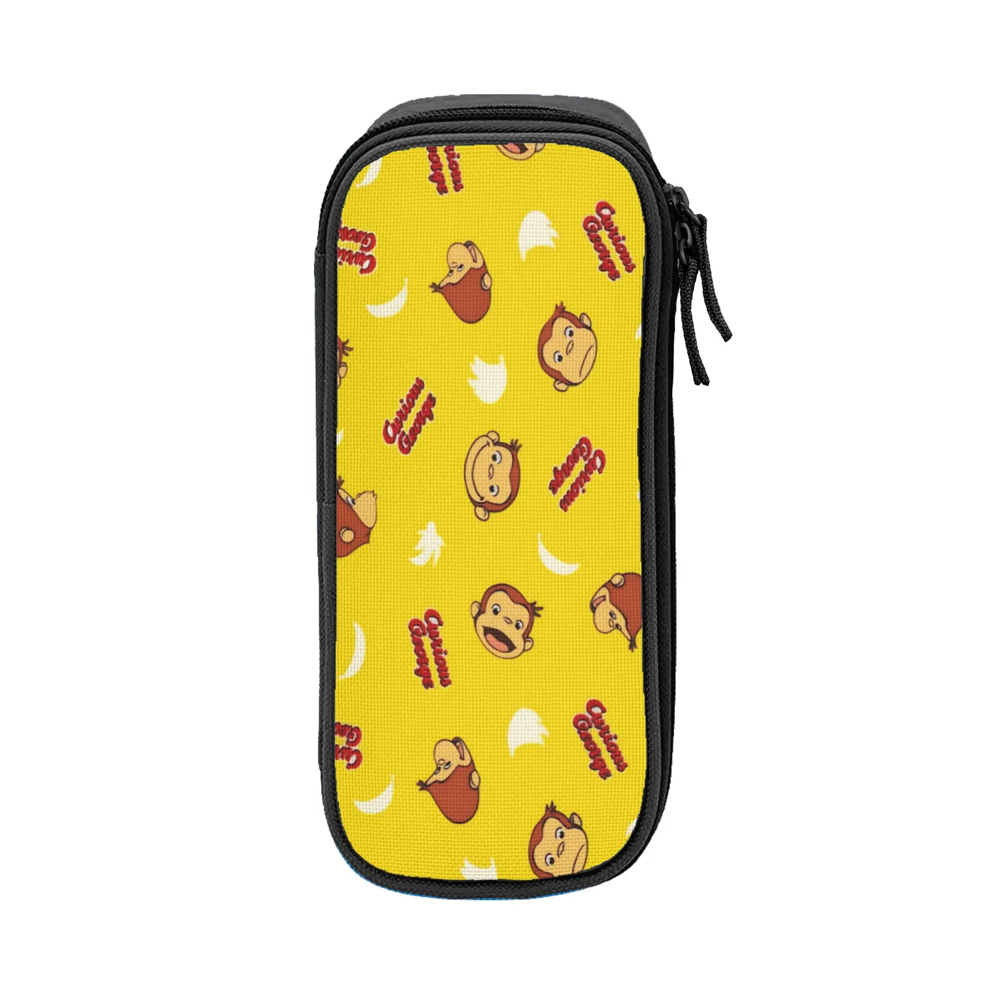 Creative Curious George African Monkey  Pencil Cases  Pencil Box Pen Holder for Student Bag Students School Cosmetic Stationery