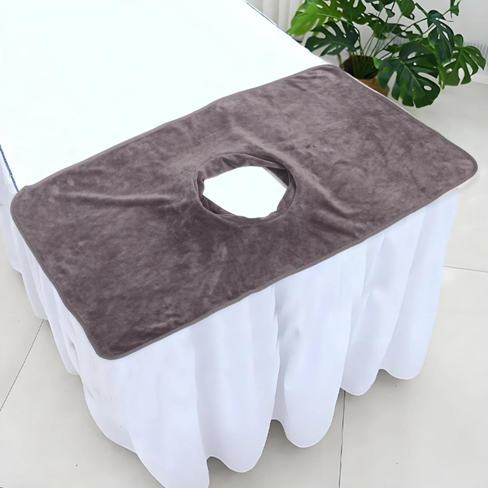 

Table Sheets Bedside Towel Cover Grey Fiber Face Hole Massage Cushion Physiotherapy Prone Sheet For Massage