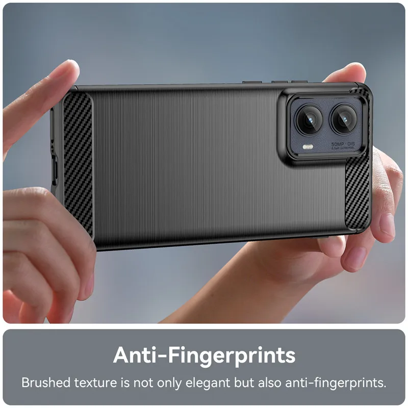 For Motorola Moto Edge 2024 Case Motorola Moto Edge 2024 Cover Shockproof Brushed TPU Protective Phone Back Cover Moto Edge 2024