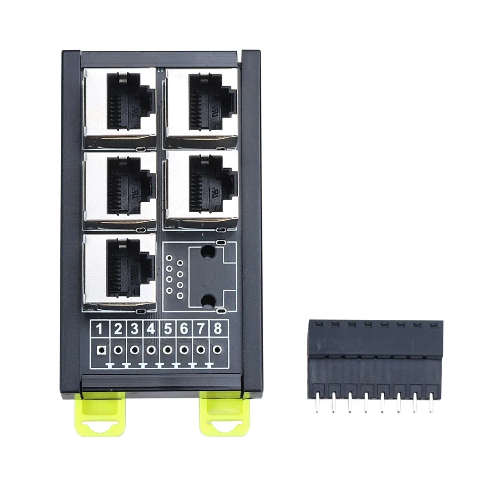 RJ45 Network Port Terminal Block Cable to 8pin 2/3/4/5/6 Hole Hub Switch Serial Signal Converter RS232 RS485 RS422