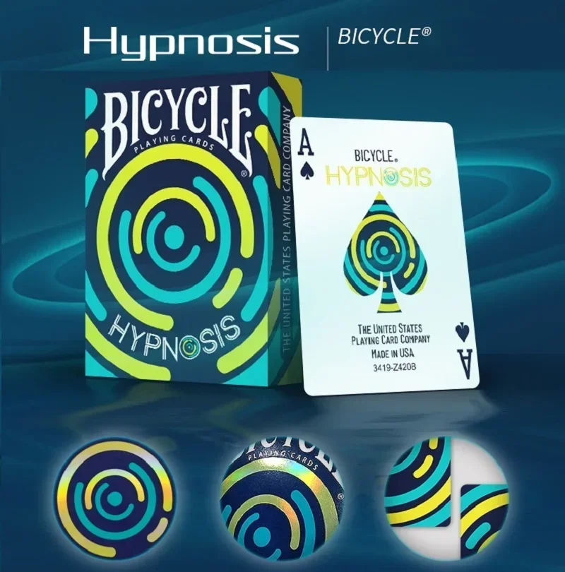 Cartes de jeu de vélo hypnosis, poker deck, pour magie close-up, accessoire magicien