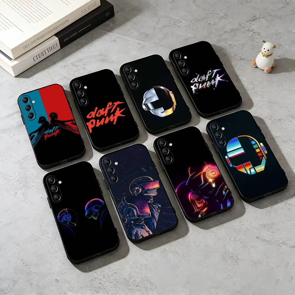 

D-Daft Punk Helmet Iconic Graphic Phone Case For Samsung Galaxy A73,A72,A71,A70,A53,A52,A51,Soft Silicone Black Cover